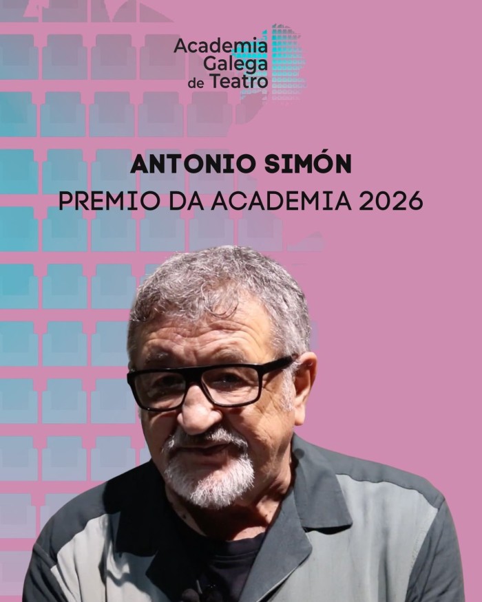 Premio Academia Galega de Teatro 2026 a Antonio Simón